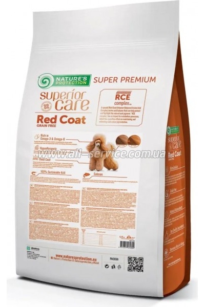     Nature's Protection Superior Care Red Coat Grain Free Small Breeds Salmon 1.5  (NPSC47230)
