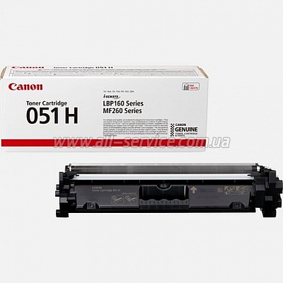  Canon 051H LBP162dw/ MF269dw/ 267dw/ 264dw Black (2169C002)