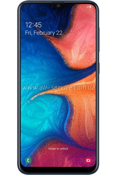  Samsung Galaxy A20 2019 3/32GB Blue (SM-A205FZBVSEK)