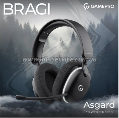 �������� GamePro Asgard Bragi 7.1 RGB Tri-Mod Black (HSW250B)