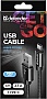 ���� ������ USB 2.0 AM to USB-C 1.0m PRO Black Defender (87814)
