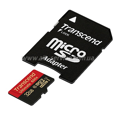   32GB Transcend microSDHC Class 10 + SD  (TS32GUSDHC10)