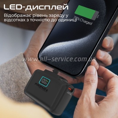 ������� ������������� Promate 10000mAh PD/ 20W (powerup-10duo.black)