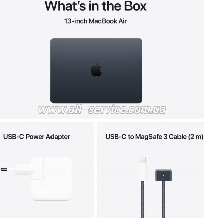  Apple MacBook Air 13 M4 A3240 Midnight (MW123UA/A)