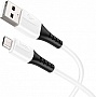 ���� ������ USB 2.0 AM to Micro 5P 1.0m 2.4A silicone X82 white HOCO (6931474768568)