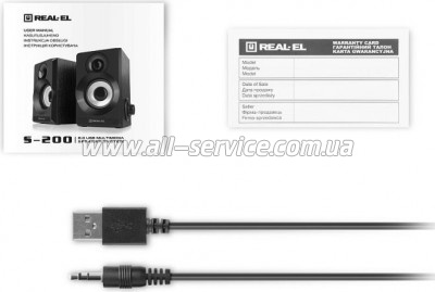   REAL-EL S-200 USB Black