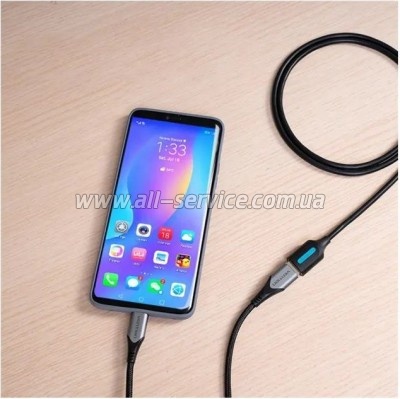 ���� ������ USB 2.0 AM/AF 2.0m black Vention (CBHBH)