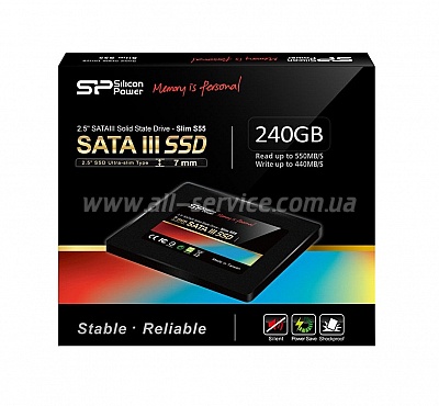 SSD  240GB SILICON POWER S55 SATAIII 2.5 (SP240GBSS3S55S25)