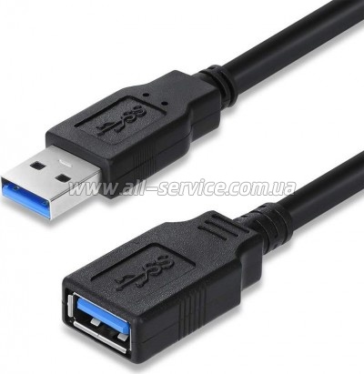 ���� ������ USB 3.0 AM/AF 1.8m black ColorWay (CW-CBUF075-BK)