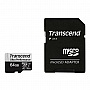   64GB Transcend microSDXC UHS-I U3 V30 A2 + SD  (TS64GUSD340S)