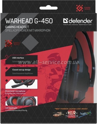 �������� Defender Warhead G-450 USB (64146)