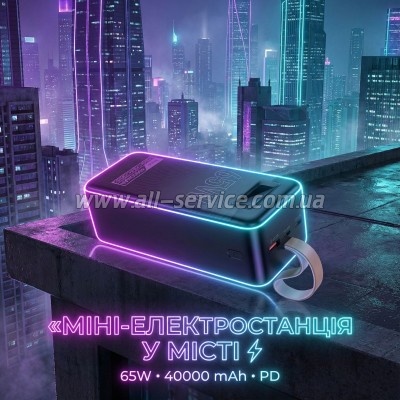 ������� ������������� HOCO 40000mAh Aquila PD 65W Black (DB82 / 714726)