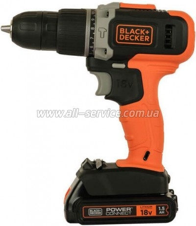  Black&Decker 18 , 1.5Ah, 45 ,0-360/0-1400 /, 21000 /, 1.3  (BCD003C1)