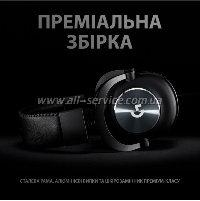 �������� Logitech G PRO X Gaming Headset + Stand USB Black (991-000358)