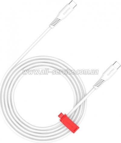 Дата кабель USB-C to USB-C 2.0m CC100SC 100W 2m White Canyon (CNS-CC100SC20W) Дата кабель USB-C to USB-C 2.0m CC100SC 100W 2m White Canyon (CNS-CC100SC20W)