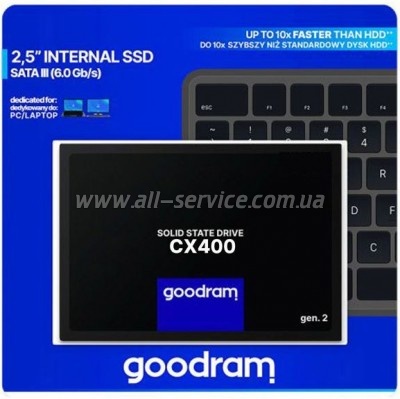 SSD  GOODRAM CX400 Gen.2 1 TB (SSDPR-CX400-01T-G2)