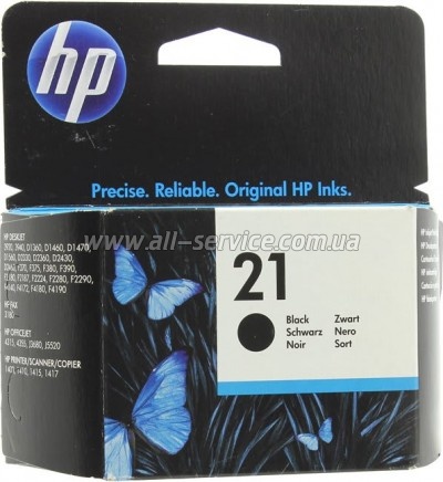  HP 21 DJ3920/ 3940/ PSC1410 black (C9351AE)