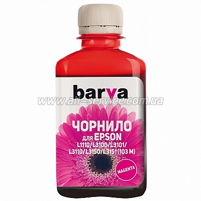  Barva    EPSON L1110/ L3100 (103) BLACK 180  (E103-695)