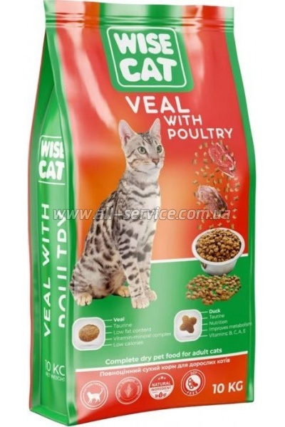     Wise Cat Veal with poultry 400  (4820111141630)