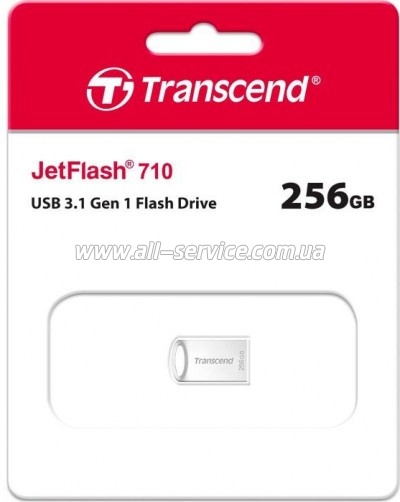  Transcend 256GB JetFlash 710 Silver USB 3.1 (TS256GJF710S)
