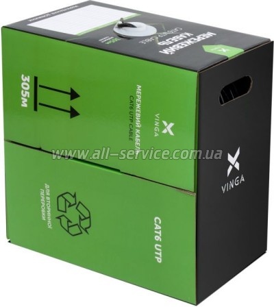   Vinga UTP Cat6 CCA 4 pairs 305 (VCDCU6CA305)