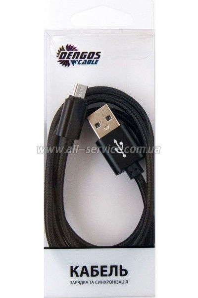 ���� ������ USB 2.0 AM to Micro 5P 1.0m black Dengos (NTK-M-MT-BLACK)