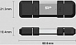  Silicon Power USB 128G SILICON POWER usb3.2+TypeC Mobile C51 (SP128GBUC3C51V1S)