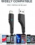 ���� ������ USB 2.0 AM to Micro 5P 1.0m 3A black Essager (EXCM-LS01)