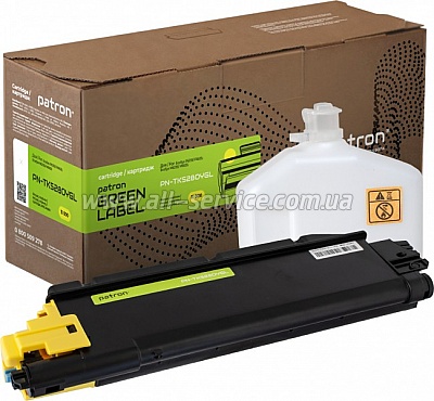 �����-�������� Patron Green Label Kyocera Mita TK-5280Y yellow (PN-TK5280YGL)