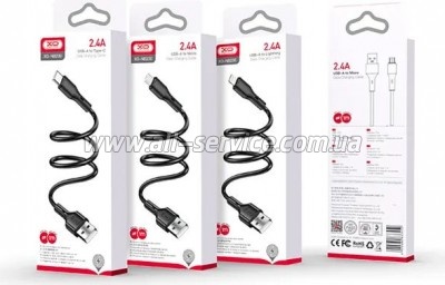 ���� ������ USB 2.0 AM to USB-C 1.0m black XO (NB230-AC.black)