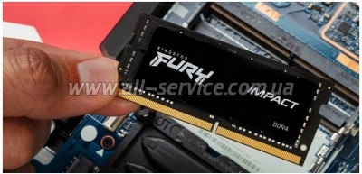 ������ ������ ��� �������� SoDIMM DDR4 16GB 3200 MHz Impact Kingston Fury (ex.HyperX) (KF432S20IB/16)