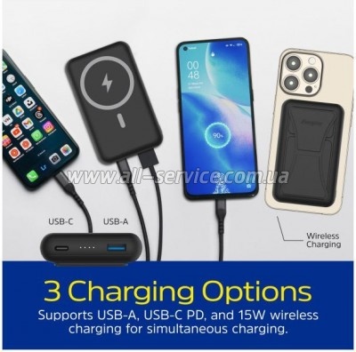 ������� ������������� Energizer Magnetic 10000mAh PD 22.5W Black (QM10002PQ)