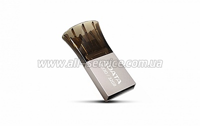 ������ 32GB ADATA USB UC330 OTG Metal (AUC330-32G-RBK)