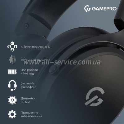 �������� GamePro Asgard Skadi Wireless Black (HSW191B)