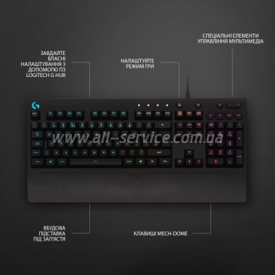  Logitech G213 Prodigy Gaming Keyboard USB UKR (920-010740)