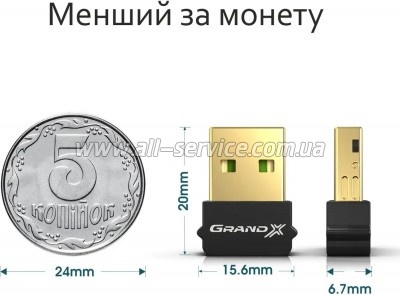 Bluetooth- Grand-X BT50G (BT50G)