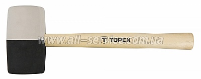 Киянка резиновая TOPEX O 63 мм, 680 г (02A355) Киянка резиновая TOPEX O 63 мм, 680 г (02A355)
