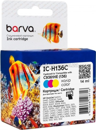 �������� Barva HP �136 / C9361HE Color (IC-H136C)