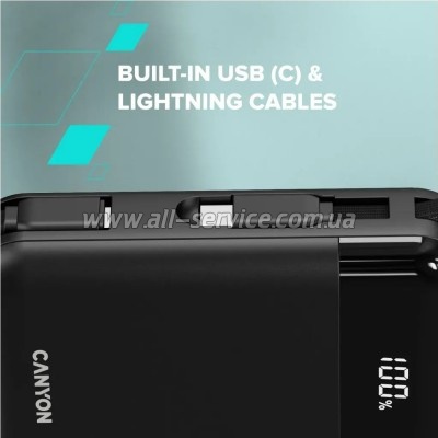 ������� ������������� Canyon 10000mAh OnPower 104 PD 20W Black (CNS-CPB104B)