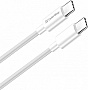 ���� ������ USB-C to USB-C 2.0m 5A 100W zinc alloy braided white ColorWay (CW-CBPDCC099-WT)