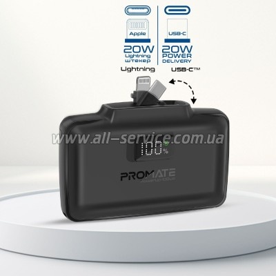 ������� ������������� Promate 10000mAh PD/ 20W (powerup-10duo.black)