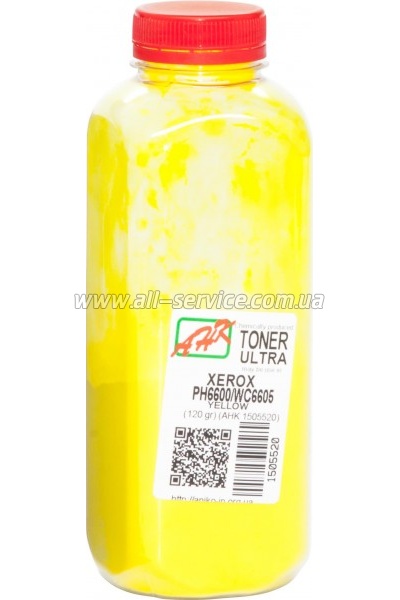 Тонер АНК Xerox Phaser 6600/ WC 6605 Yellow бутль 120г (1505520) Тонер АНК Xerox Phaser 6600/ WC 6605 Yellow бутль 120г (1505520)