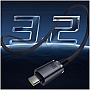 ���� ������ USB-C to USB-C 1.5m 100W USB3.2 20Gb black Baseus (P10318204111-00)