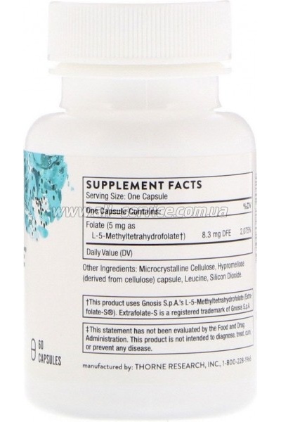  Thorne Research , 5-, 5-MTHF, 5 , 60  (THR-13201)
