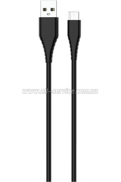���� ������ USB 2.0 AM to Micro 5P 1.0m black ColorWay (CW-CBUM025-BK)
