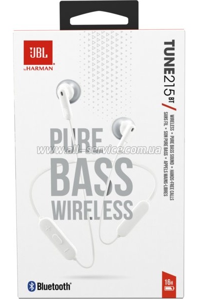  JBL Tune 215 BT White (JBLT215BTWHT)