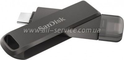  SanDisk 64GB iXpand Drive Luxe USB Type-C /Lightning Apple (SDIX70N-064G-GN6NN)