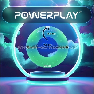  PowerPlay PP-4338 Hand Grip Medium 20   (PP_4338_Green_20kg)