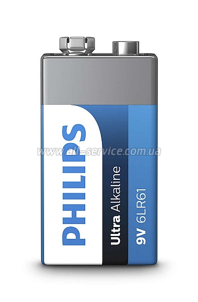  Philips Ultra Alkaline 6LR61 BLI 1 (6LR61E1B/10)