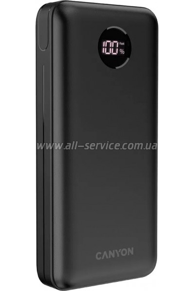 ������� ������������� Canyon PB-2002 20000mAh, PD/ 20W Black (CNE-CPB2002B)